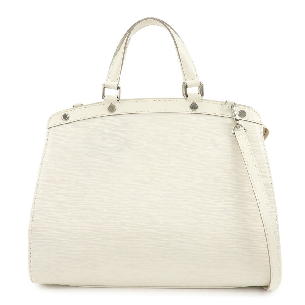 Louis Vuitton Epi Brea GM Leather Handbag White